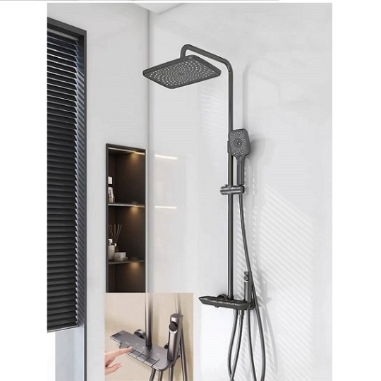 Sen cây phím đàn 4 phím sơn tĩnh điện xám hình bầu