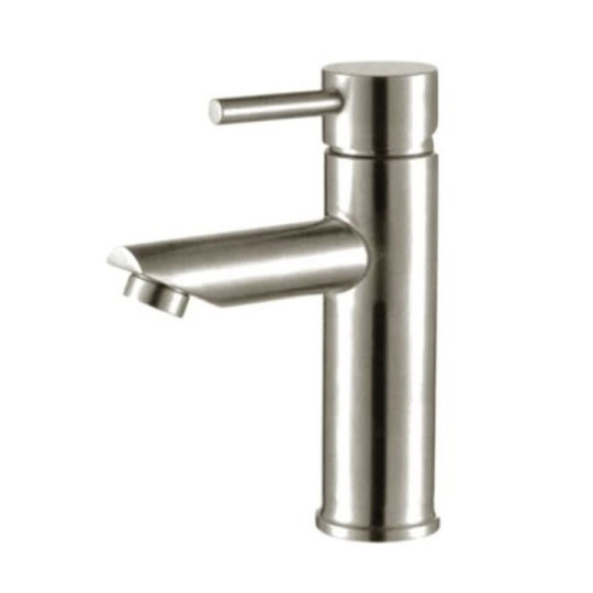 Vòi lavabo nóng lạnh inox sus 304 thân tròn 20cm mã