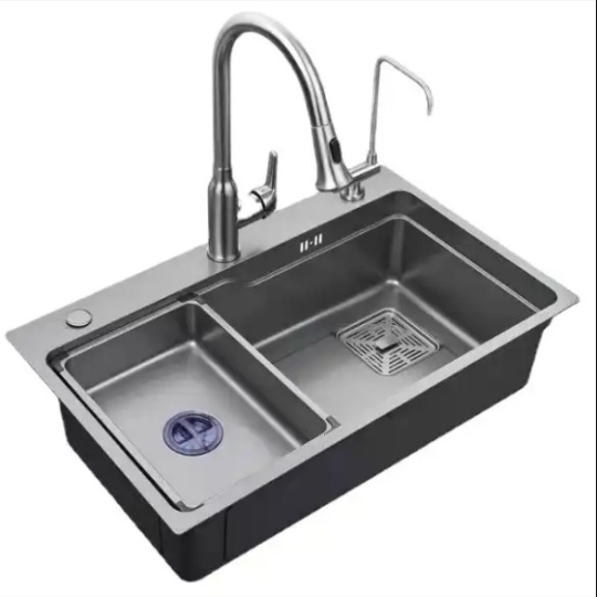 Chậu rửa chén 1 hộc phủ nano xám